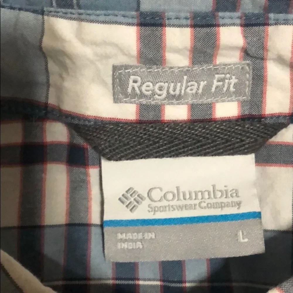 Columbia Regular Fit Short Sleeve Shirt size Large - Picture 4 of 4